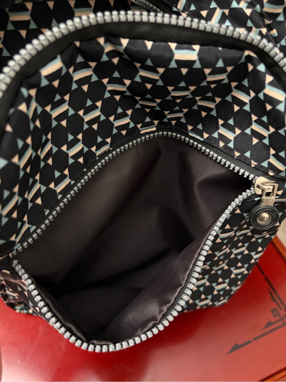 Geometric Pattern Backpack - Picture 8 of 9